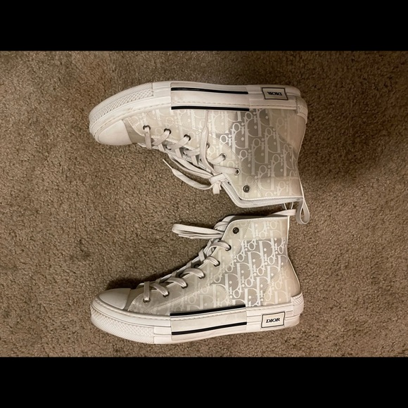 White high top diors - size 45 (12 US) - Picture 3 of 3